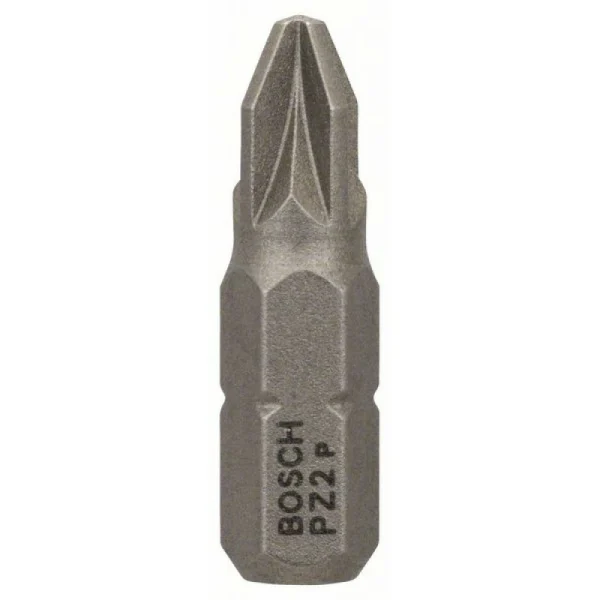 Бита PZ2, 25 мм, шестигранный хвостовик 1/4', ISO 1173 C6.3, Extra-Hart PZ2 25мм Bosch 2608521222
