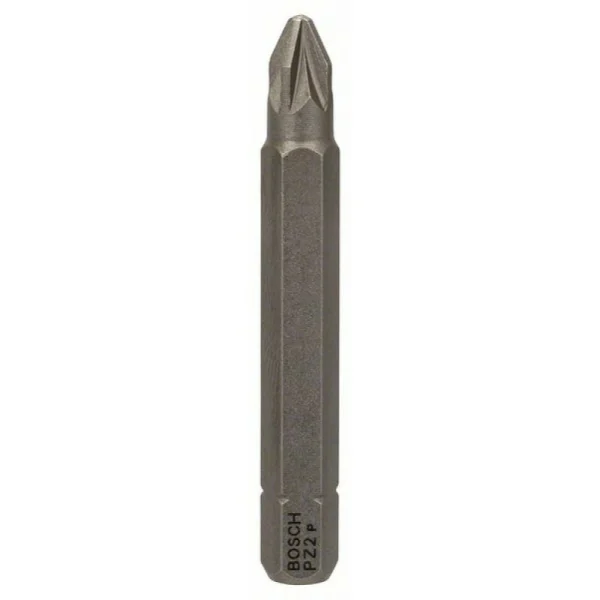 Бита PZ2, 51 мм, шестигранный хвостовик 1/4', ISO 1173 C6.3, Extra-Hart PZ2 51мм Bosch 2608521249