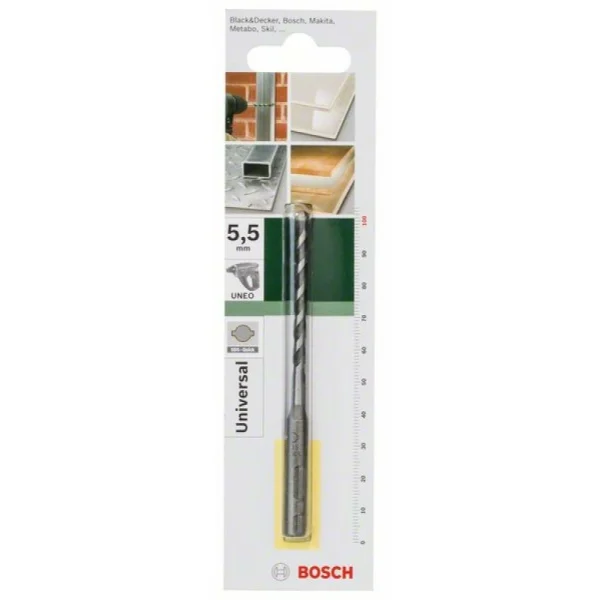 Универсальный бур SDS-Quick 5,5x100 мм Bosch 2609256912 — изображение 2