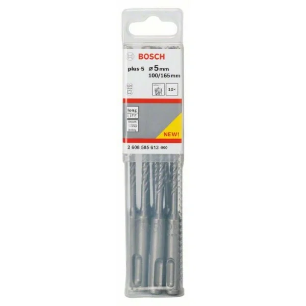 Бур SDS-plus-5 5x100x165 мм Bosch 2608585613 — изображение 2