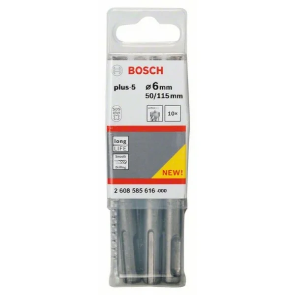 Бур SDS-plus-5 6x50x115 мм Bosch 2608585616 — изображение 2
