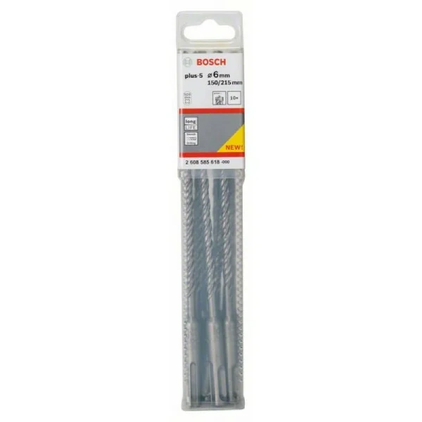 Бур SDS-plus-5 6x150x215 мм Bosch 2608585618 — изображение 2