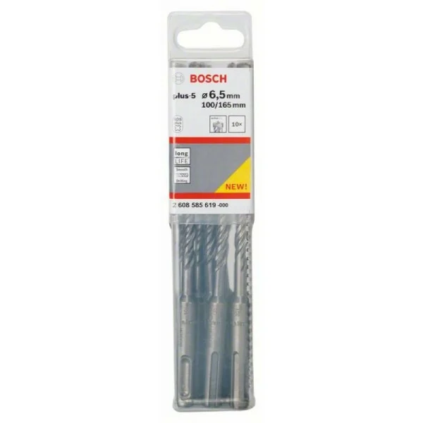 Бур SDS-plus-5 6,5x100x165 мм Bosch 2608585619 — изображение 2