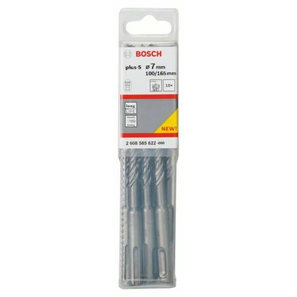 Бур SDS-plus-5 7x100x165 мм Bosch 2608585622 — изображение 2