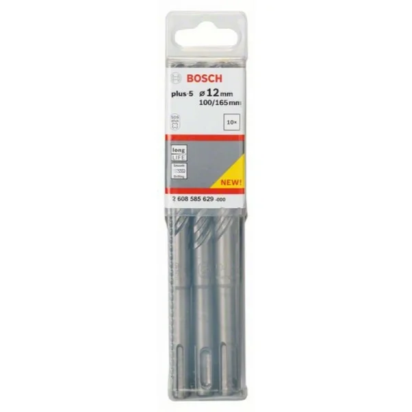 Бур SDS-plus-5 12x100x165 мм Bosch 2608585629 — изображение 2