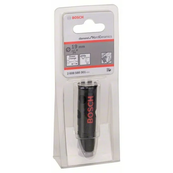 Алмазная коронка Diamond for Hard Ceramics 19 мм, 3/4' Bosch 2608580301 — изображение 2