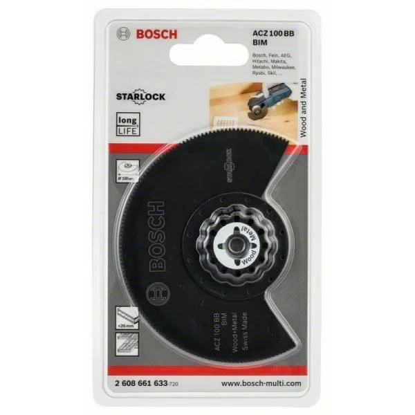 Сегментный пильный диск BIM ACZ 100 BB Wood and Metal 100 мм Bosch 2608661633 — изображение 2