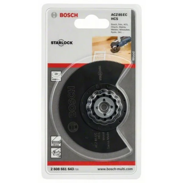 Сегментированный пильный диск HCS ACZ 85 EC Wood 85 мм Bosch 2608661643 — изображение 2