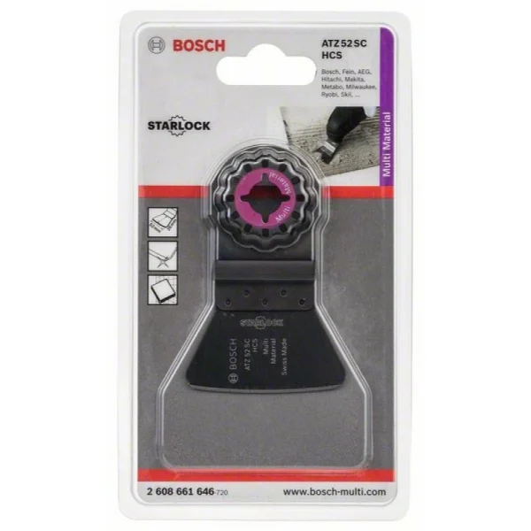 Шабер HCS ATZ 52 SC жёсткий 52x26 мм Bosch 2608661646 — изображение 2