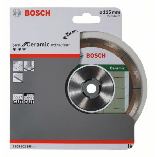 Алмазный диск Best for Ceramic Extraclean 115x22,23x1,2x5 мм Bosch 2608602368 — изображение 2