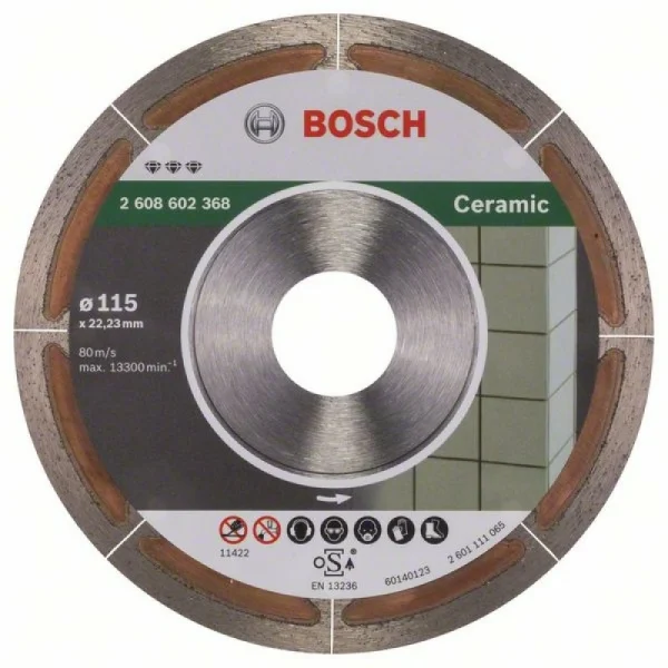 Алмазный диск Best for Ceramic Extraclean 115x22,23x1,2x5 мм Bosch 2608602368