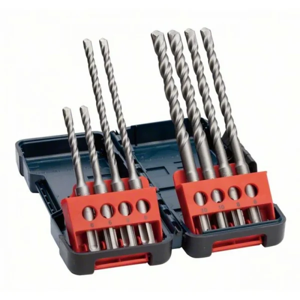 Набор из 8 буров SDS-Plus-3, в коробке Bosch 2607019902