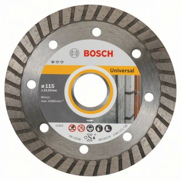 Алмазный диск Standard for Universal Turbo 115x22,23x2x10 мм Bosch 2608602393