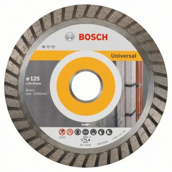 Алмазный диск Standard for Universal Turbo 125x22,23x2x10 мм Bosch 2608602394