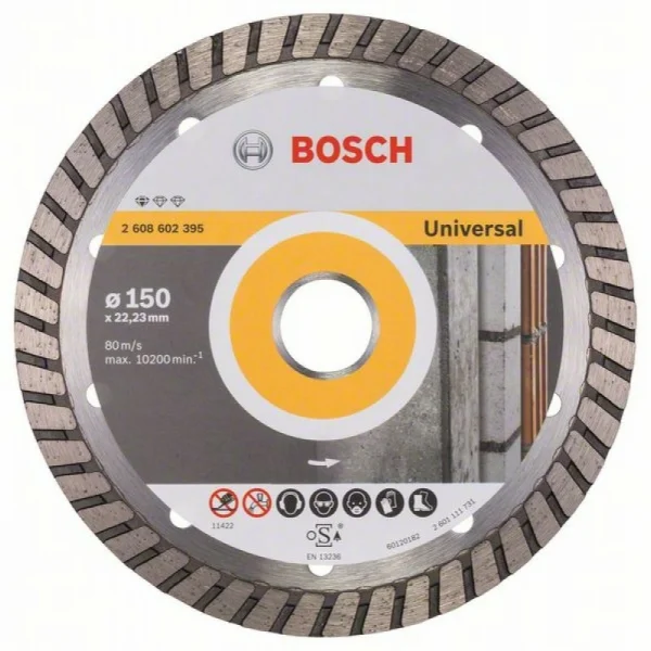 Алмазный диск Standard for Universal Turbo 150x22,23x2,5x10 мм Bosch 2608602395