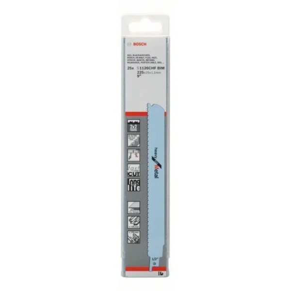 Пильное полотно S 1126 CHF Heavy for Metal Bosch 2608657555 — изображение 2