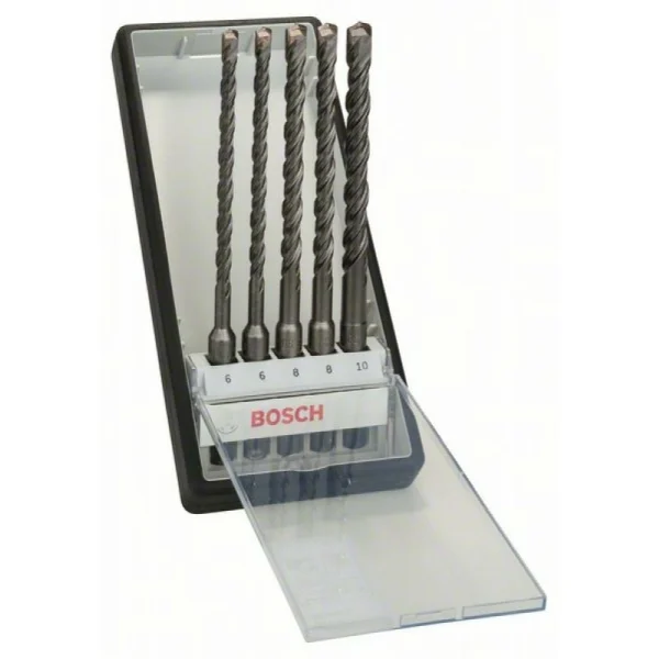 Набор Robust Line из буров SDS-plus-5 (6,6,8,8,10x165 мм) Bosch 2607019928