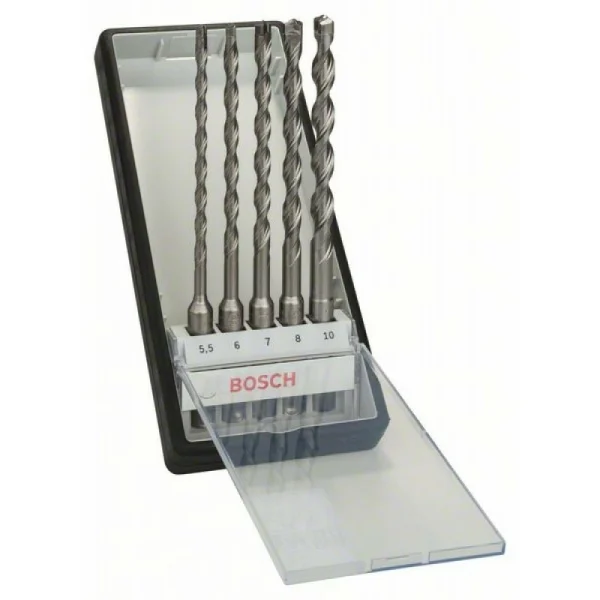 Набор Robust Line из буров SDS-plus-7 (5,5; 6; 7; 8; 10 мм) Bosch 2607019933