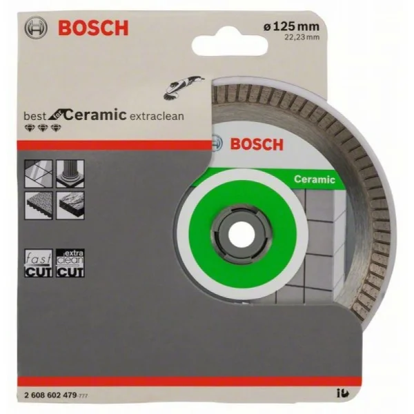 Алмазный диск Best for Ceramic Extra-Clean Turbo 125x22,23x1,4x7 мм Bosch 2608602479 — изображение 2