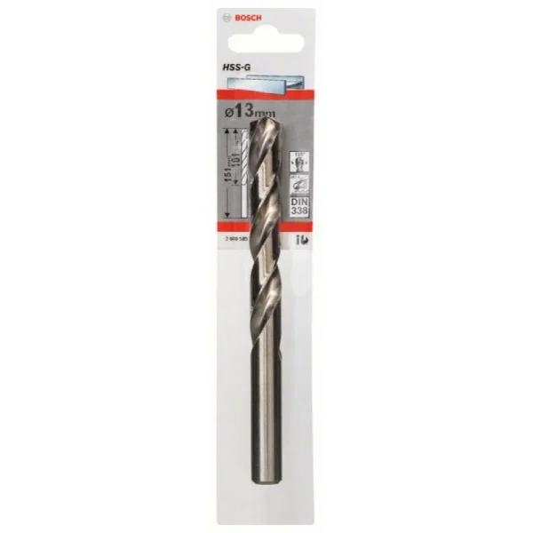 Сверло по металлу HSS-G DIN 338 13x101x151 мм Bosch 2608585942 — изображение 2