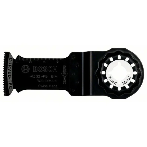 Погружное пильное полотно BIM AIZ 32 APB Wood and Metal 50x32 мм Bosch 2609256945