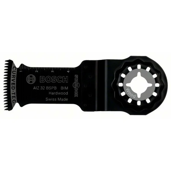 Погружное пильное полотно BIM AIZ 32 BSPB Hard Wood 50x32 мм Bosch 2609256946
