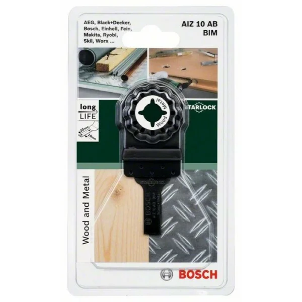 Погружное пильное полотно HCS AIZ 10 AB Wood and Metal 10x20 мм Bosch 2609256949 — изображение 2