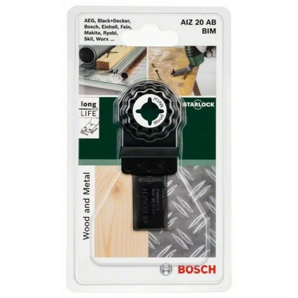 Погружное пильное полотно BIM AIZ 20 AB Wood and Metal 20x30 мм Bosch 2609256950 — изображение 2