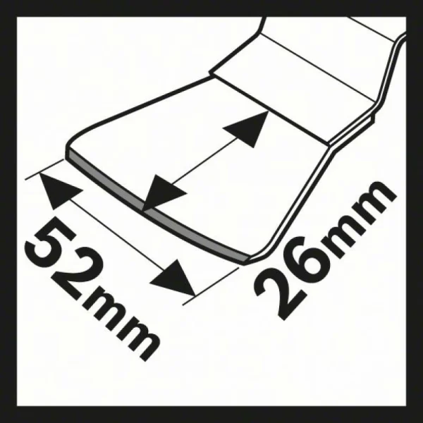 Шабер HCS ATZ 52 SC жёсткий 26x52 мм Bosch 2609256954 — изображение 3