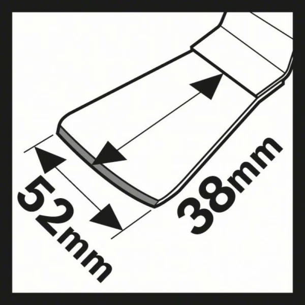 Шабер HCS ATZ 52 SFC гибкий 38x52 мм Bosch 2609256955 — изображение 3