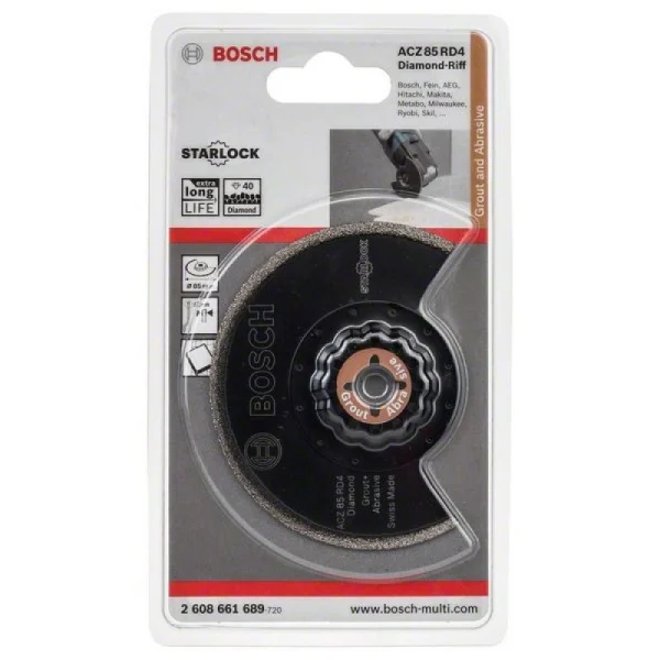Сегментированный пильный диск Diamant-RIFF ACZ 85 RD4 85 мм Bosch 2608661689 — изображение 2