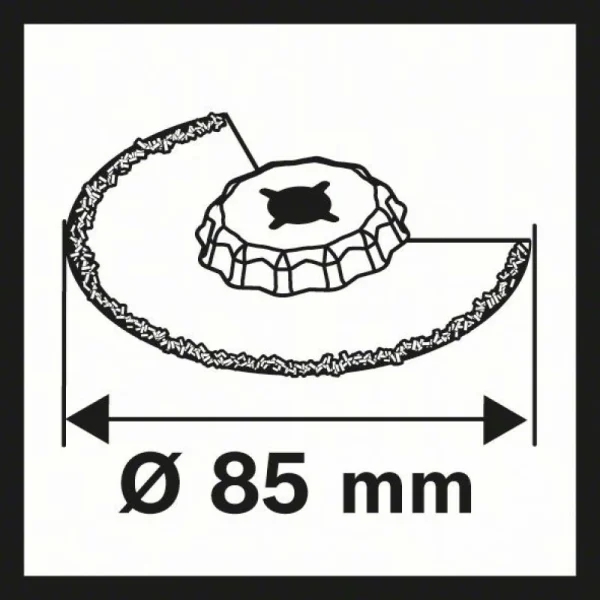 Сегментированный пильный диск Diamant-RIFF ACZ 85 RD4 85 мм Bosch 2608661689 — изображение 5