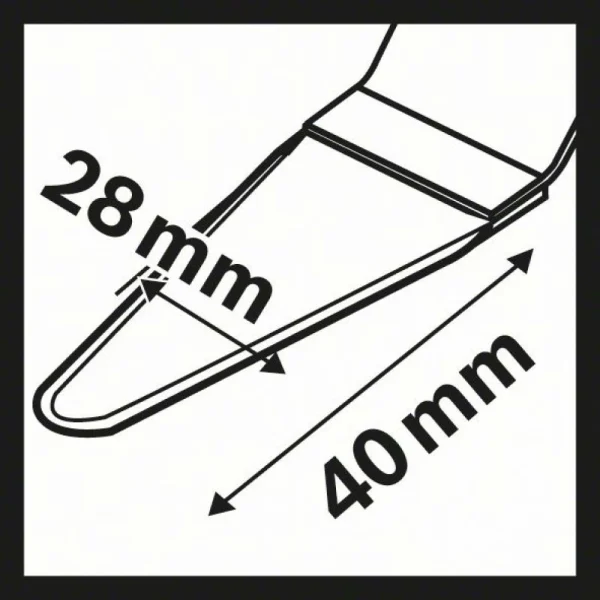 Универсальный инструмент для расшивки швов HCS AIZ 28 SC 28x40 мм Bosch 2608661691 — изображение 3