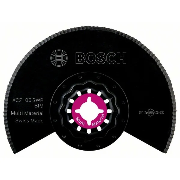 Сегментированный нож BIM с волнистой заточкой ACZ 100 SWB 100 мм Bosch 2608661693