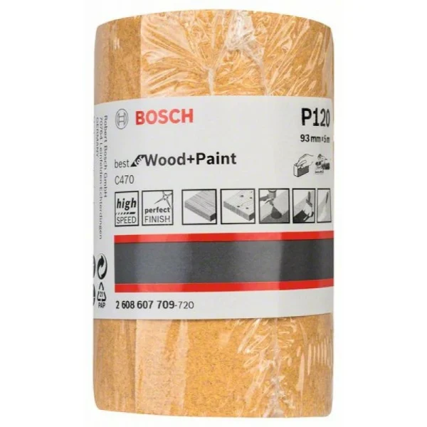 Шлифрулон C470 Best for Wood+Paint 93х5000 мм K120 Bosch 2608607709 — изображение 2