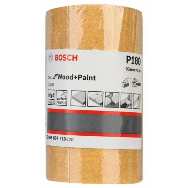 Шлифрулон C470 Best for Wood+Paint 93х5000 мм K180 Bosch 2608607710 — изображение 2