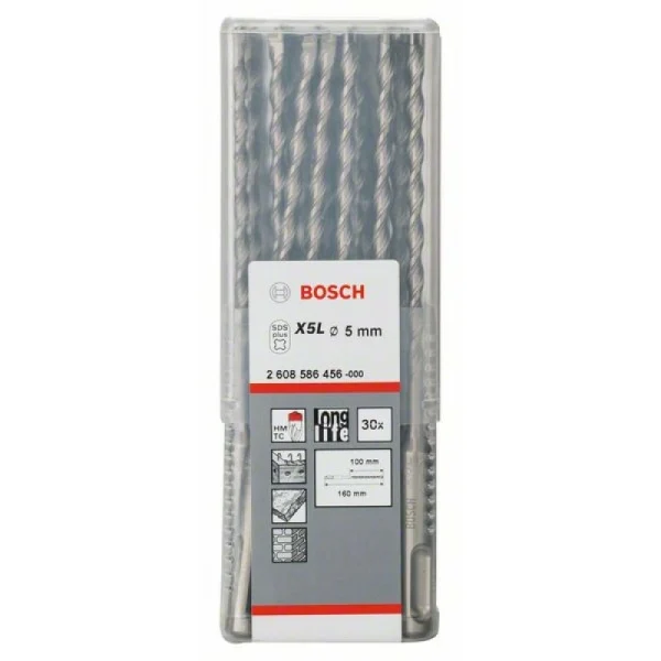 Бур SDS-plus-7 5x100x160 мм Bosch 2608586456 — изображение 2