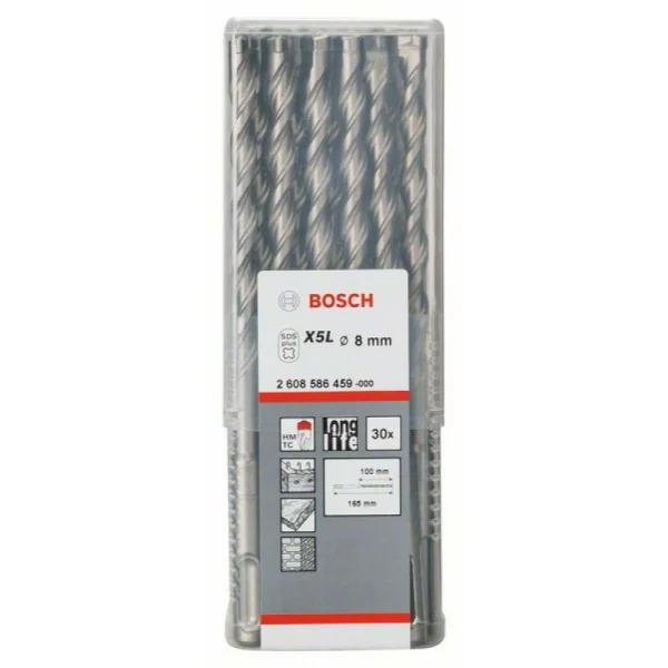 Бур SDS-plus-7 8x100x165 мм Bosch 2608586459 — изображение 2