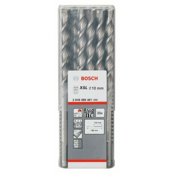 Бур SDS-plus-7 10x100x165 мм Bosch 2608586461 — изображение 2