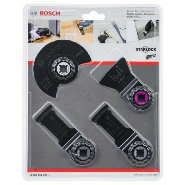 Набор для напольно-монтажных работ из 4 шт. Bosch 2608661696 — изображение 2
