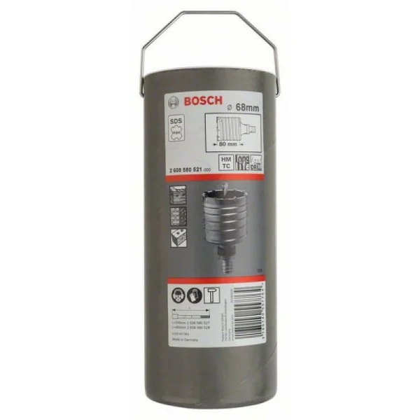 Полая сверлильная коронка SDS-max-9 68x80x108 мм Bosch 2608580521 — изображение 2
