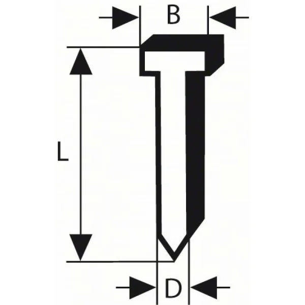 Штифт с потайной головкой SK64 50NR 1,6 мм, 50 мм, нерж. (A2/1,4301) Bosch 2608200510