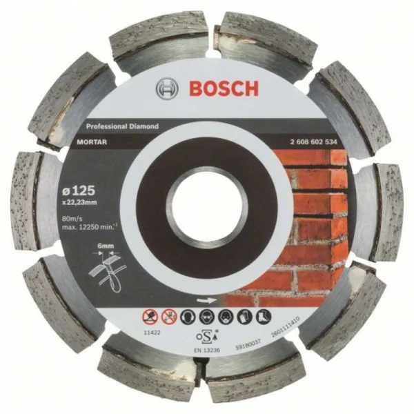 Алмазный круг Expert for Mortar 125x6x7x22,23 мм Bosch 2608602534