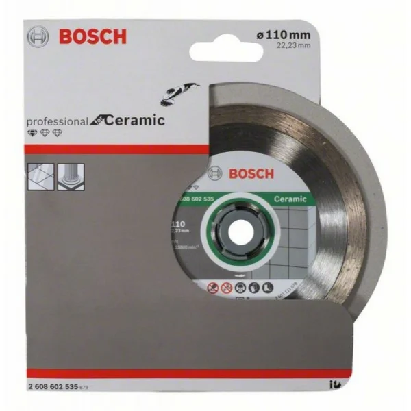 Алмазный диск Standard for Ceramic 110x22,23x1,6x7,5 мм Bosch 2608602535 — изображение 2