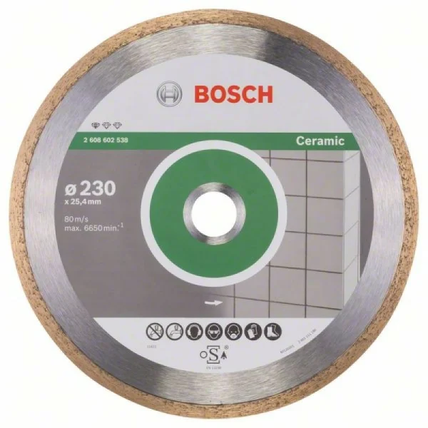 Алмазный диск Standard for Ceramic 230x25,40x1,6x7 мм Bosch 2608602538