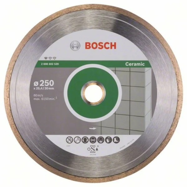 Алмазный диск Standard for Ceramic 250x30+25,40x1,6x7 мм Bosch 2608602539