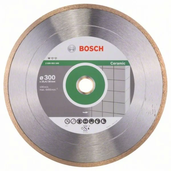 Алмазный диск Standard for Ceramic 300x30+25,40x2x7 мм Bosch 2608602540