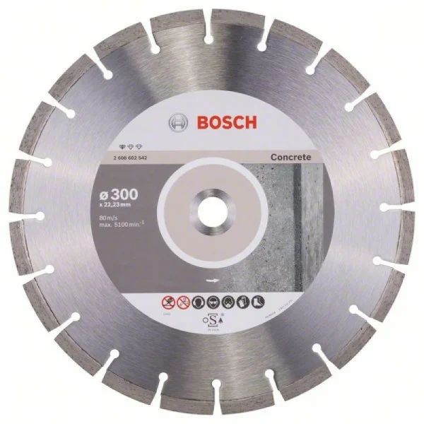 Алмазный диск Standard for Concrete 300x22,23x3,1x10 мм Bosch 2608602542