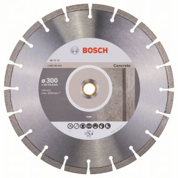 Алмазный диск Standard for Concrete 300x20/25,40x2,8x10 мм Bosch 2608602543