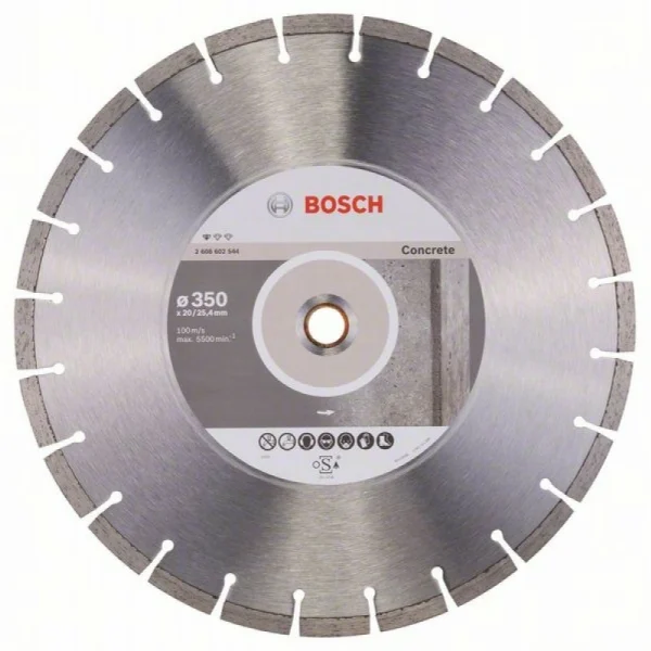 Алмазный диск Standard for Concrete 350x20/25,40x2,8x10 мм Bosch 2608602544